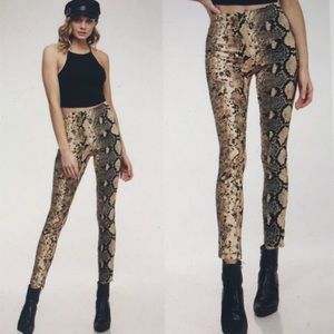 Women’s Snake Skin Print Pants NEW Small